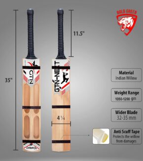 gtn next scoop bat | scoop bat for hard tennis ball | kashmir willow tennis bat elevate your game!